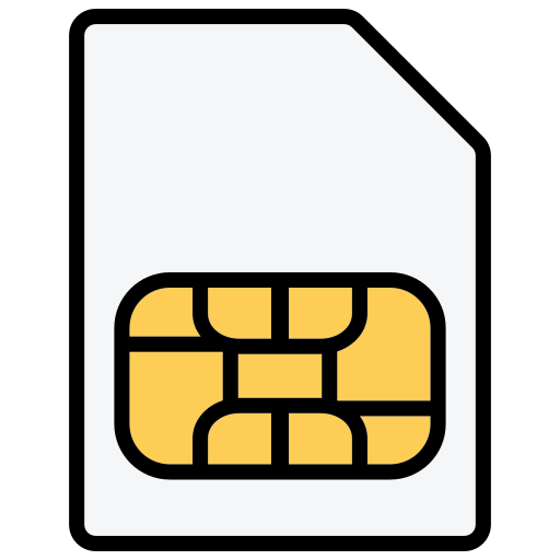Sim card free icon Sim card free icon