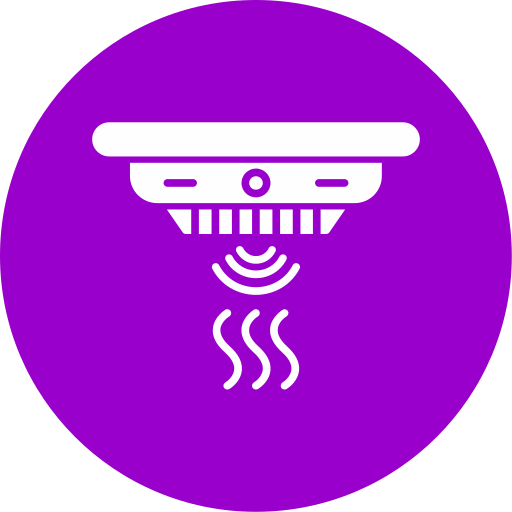 detector de humo icono gratis