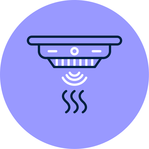 detector de humo icono gratis