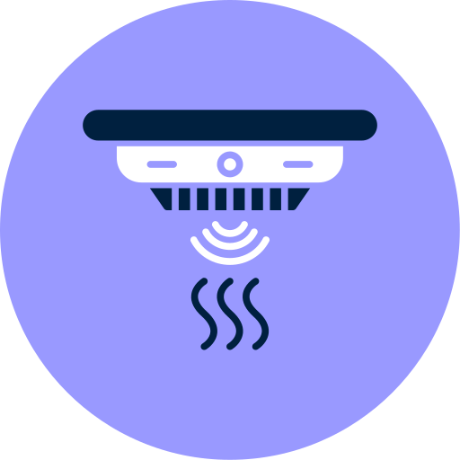 detector de humo icono gratis