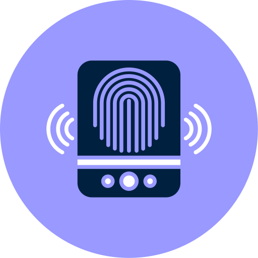 huella dactilar icono gratis