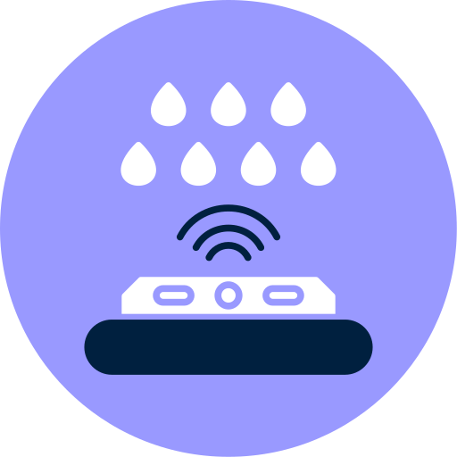 sensor de lluvia icono gratis