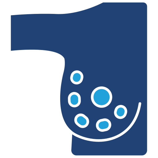 bulto en el pecho icono gratis