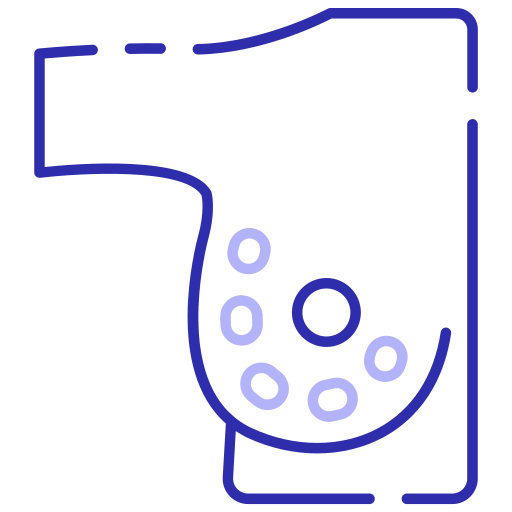 bulto en el pecho icono gratis