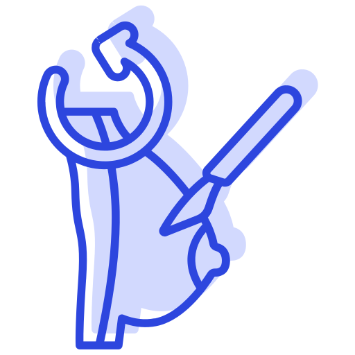 cirugía de mama icono gratis