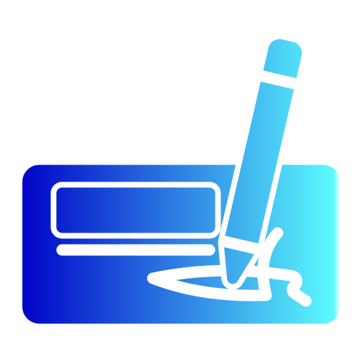 Bank check free icon