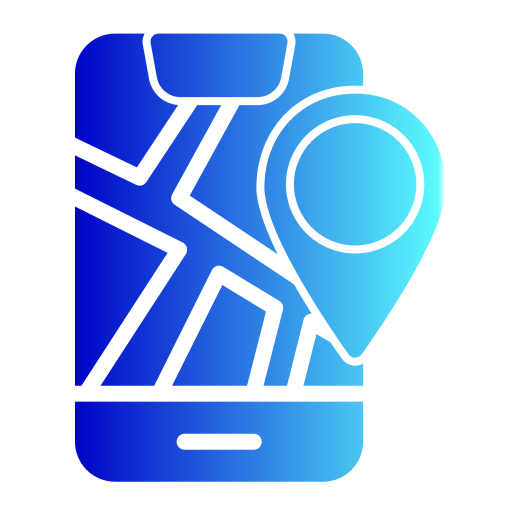 Mobile map free icon