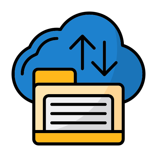 almacenamiento en la nube icono gratis