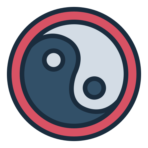 yin yang icono gratis