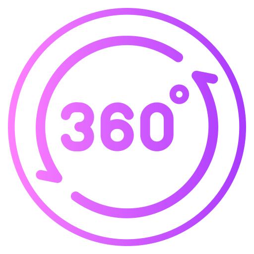 360 degrés Icône gratuit 360 degrés Icône gratuit