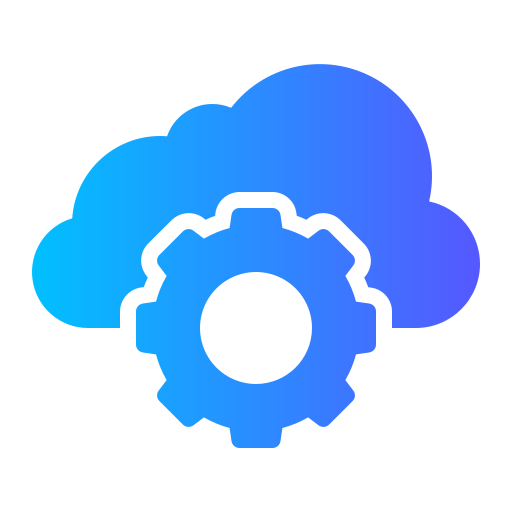 servicio en la nube icono gratis