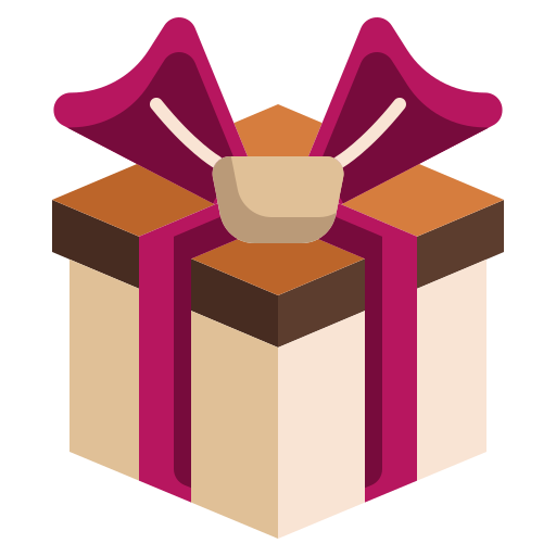 caja de regalo icono gratis