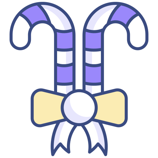 bastón de caramelo icono gratis