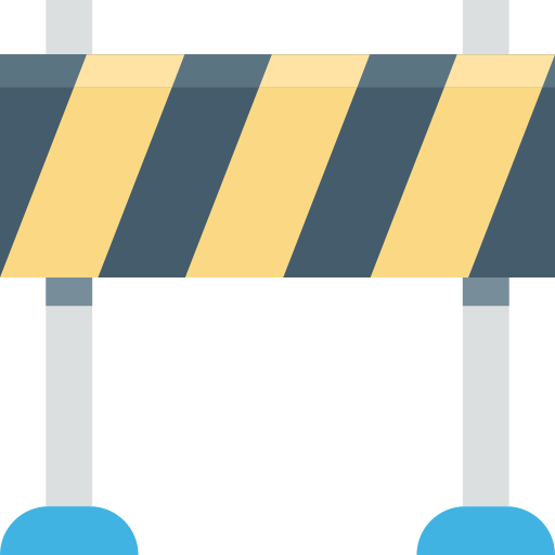 barrera policial icono gratis