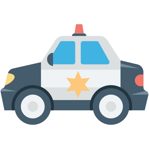 coche de policía icono gratis