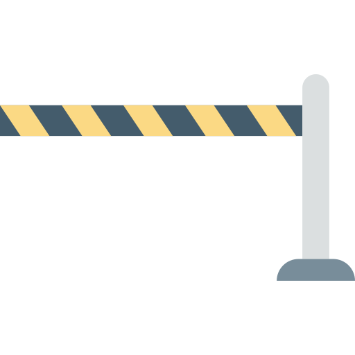 barrera policial icono gratis