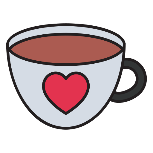 corazón de café icono gratis