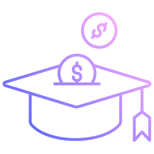 beca de educación icono gratis