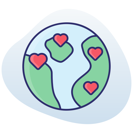 caridad mundial icono gratis