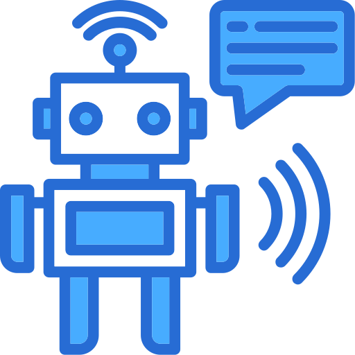 robot conversacional icono gratis