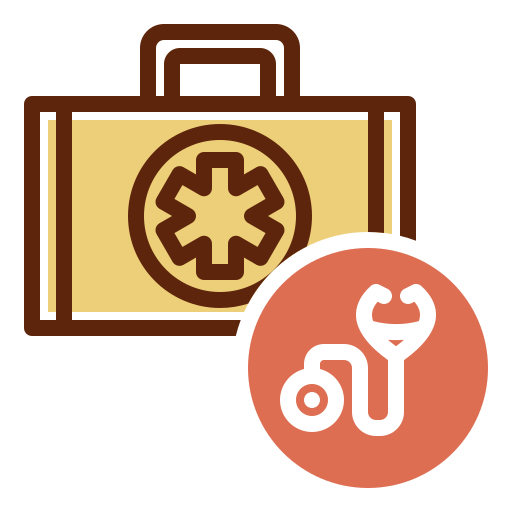 bolsa de médico icono gratis