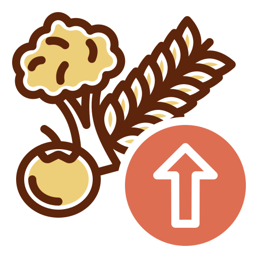 alto contenido de fibra icono gratis