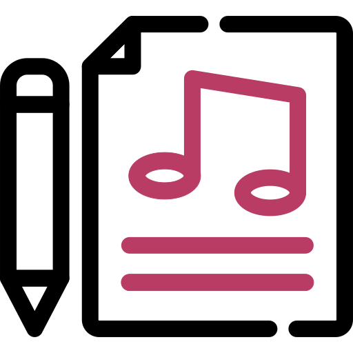 partitura musical icono gratis