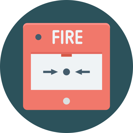 alarma de incendios icono gratis