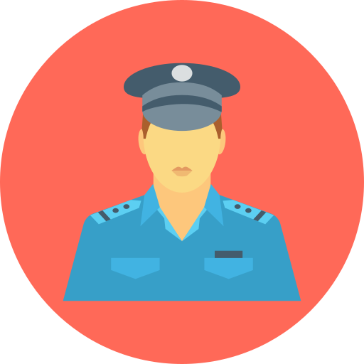 oficial de policía icono gratis