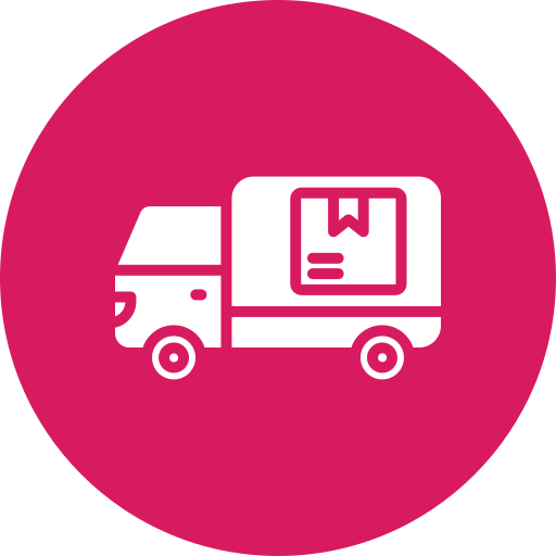 camión de reparto icono gratis