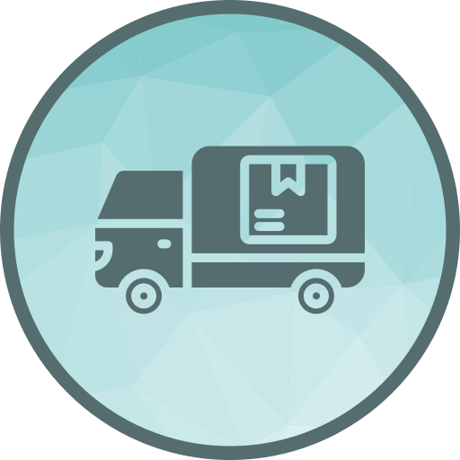 camión de reparto icono gratis