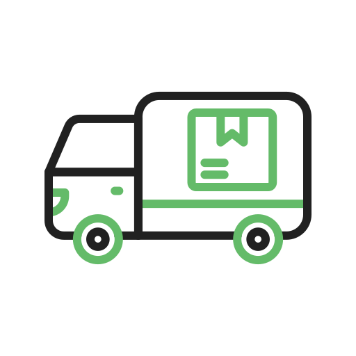 camión de reparto icono gratis