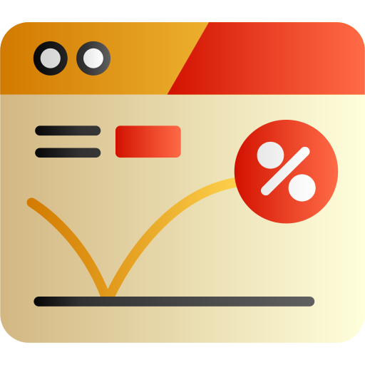 Bounce rate free icon
