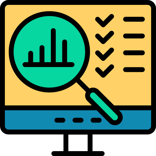 investigación de mercado icono gratis