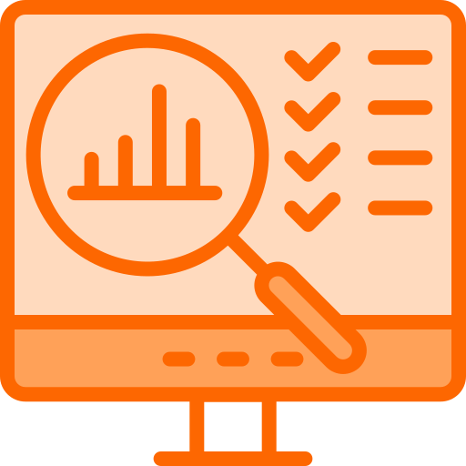 investigación de mercado icono gratis