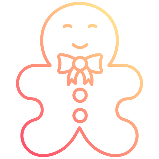 Gingerbread man free icon