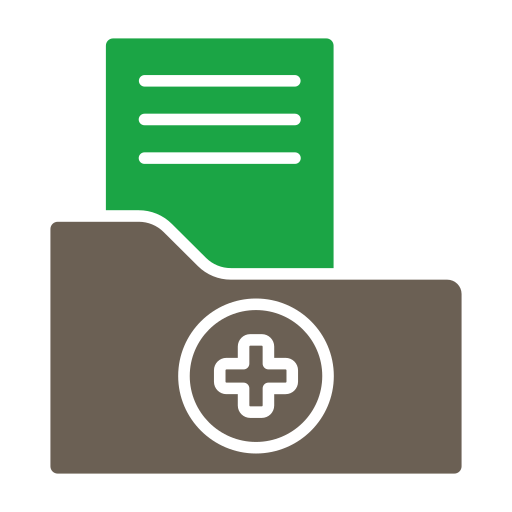 historial médico icono gratis