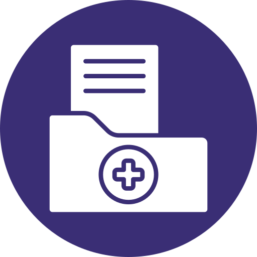 historial médico icono gratis