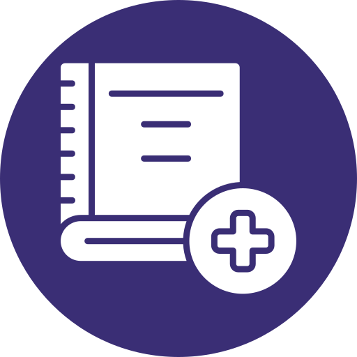 libro de medicina icono gratis