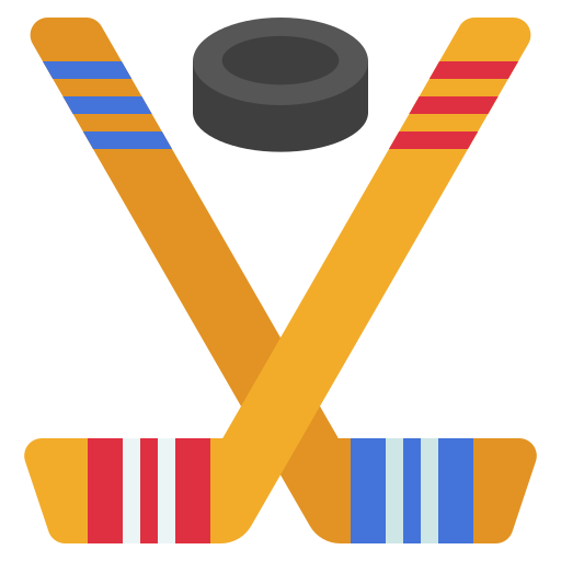 bâtons de hockey Icône gratuit bâtons de hockey Icône gratuit