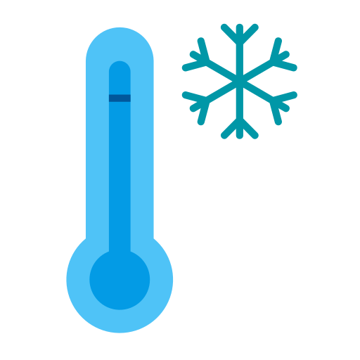 temperatura fría icono gratis