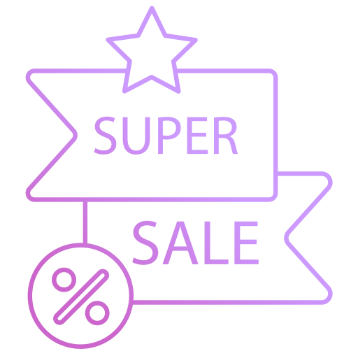 super venta icono gratis