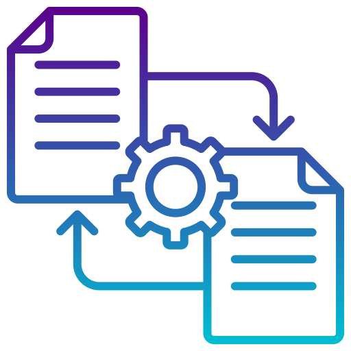 integración de datos icono gratis