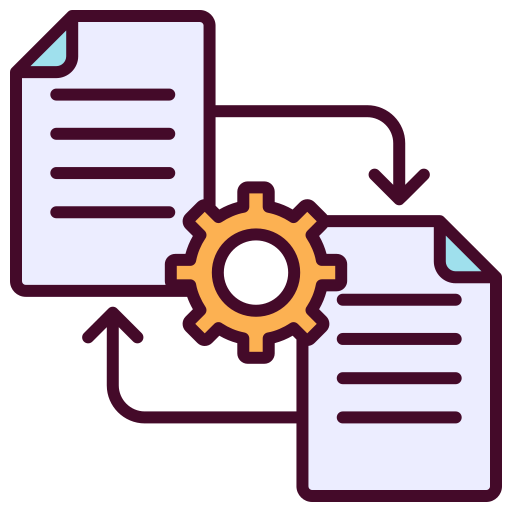 integración de datos icono gratis