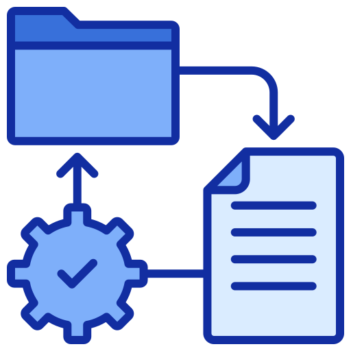 transformación de datos icono gratis