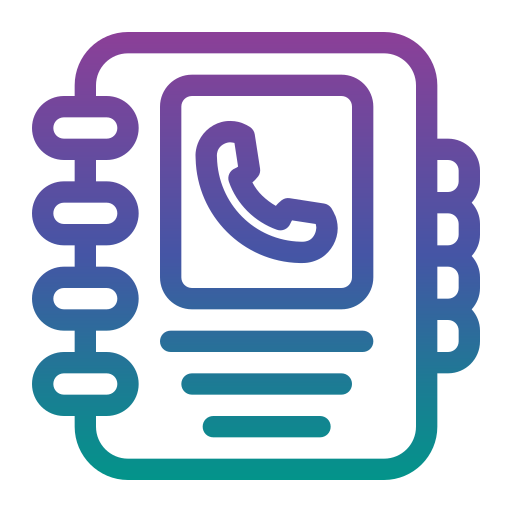 guía telefónica icono gratis