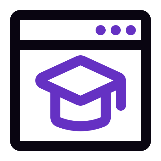 curso en línea icono gratis