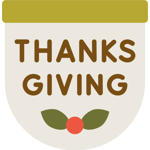 acción de gracias icono gratis