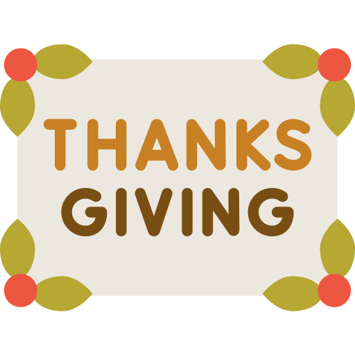 acción de gracias icono gratis