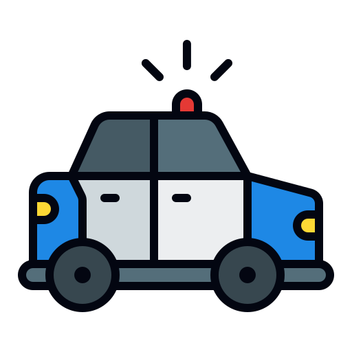 coche de policía icono gratis